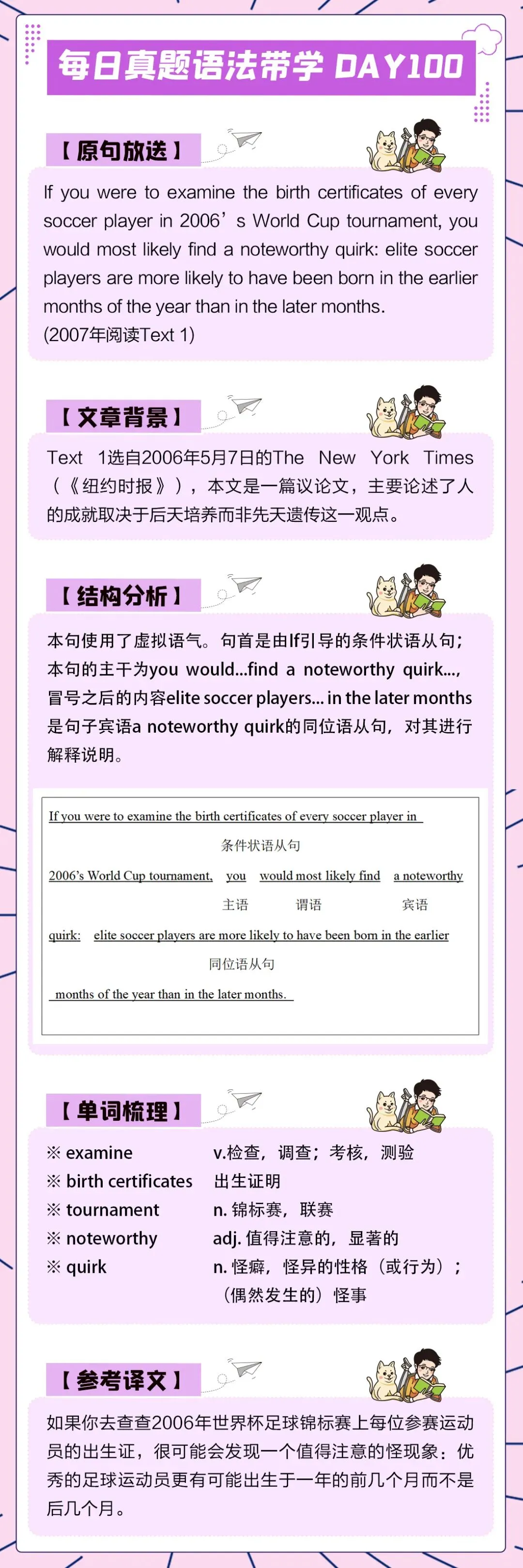 晓艳考研真题语法带学DAY100!事必有法,然后可成.-第4张图片-四季读书网
