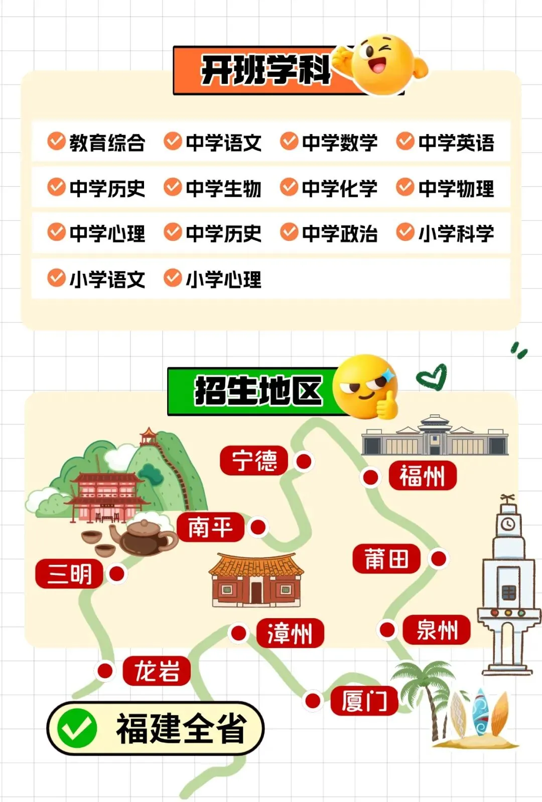 2027考生必看!福建教招27门学科「真题全题型」汇总!-第12张图片-四季读书网