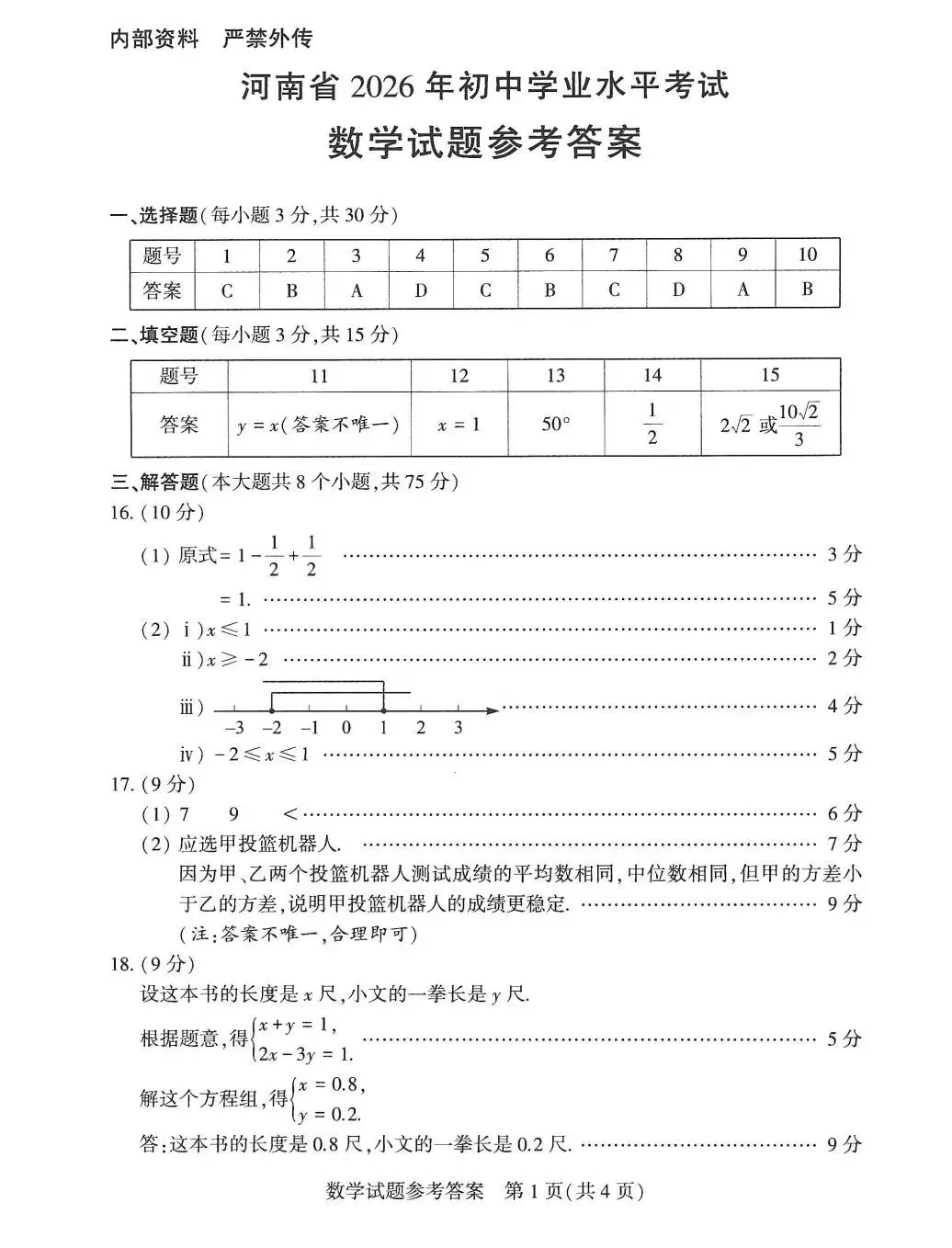 2026河南中考数学逐题详细考点梳理-第2张图片-四季读书网 2026河南中考数学逐题详细考点梳理-第2张图片-四季读书网