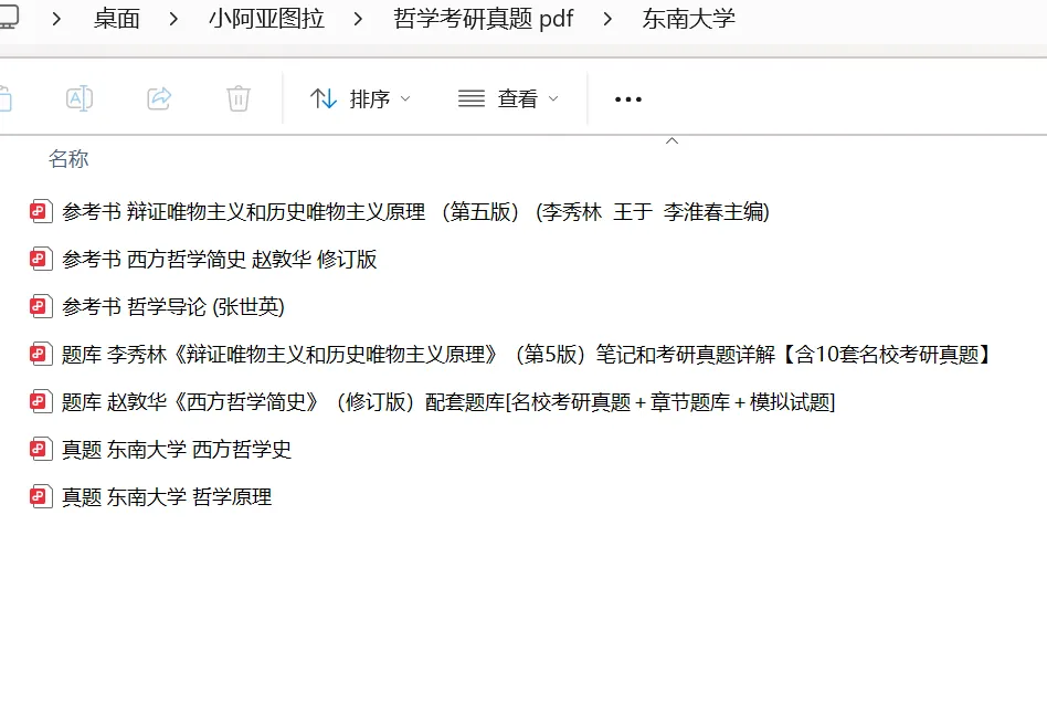 东南大学哲学考研历年真题:2001-2025-第6张图片-四季读书网
