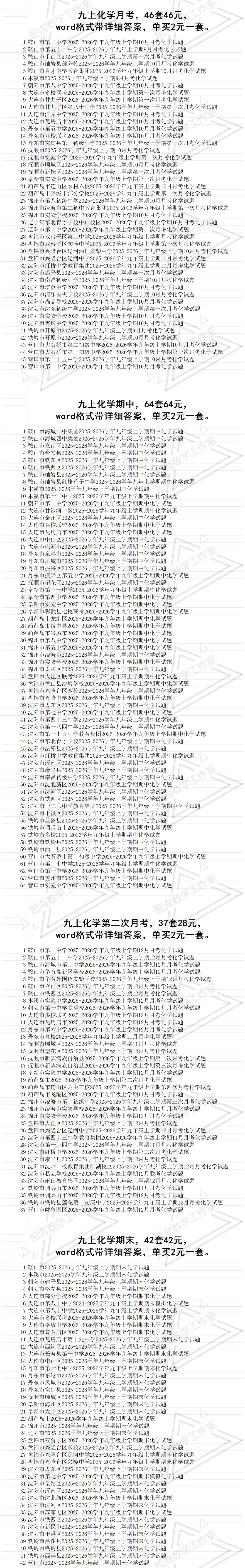 2627学年九年级上学期省内真题目录-第2张图片-四季读书网