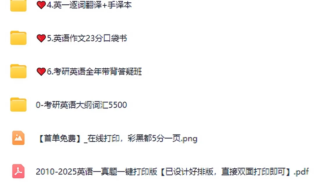 26考研英语真题试卷必刷！【英一+英二】