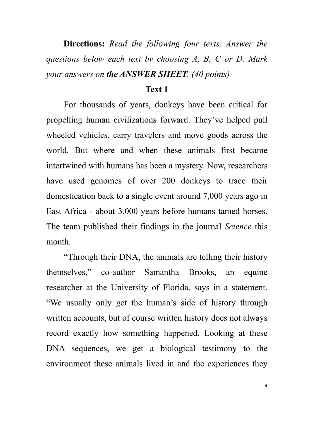 26考研｜2025年12月英语一真题