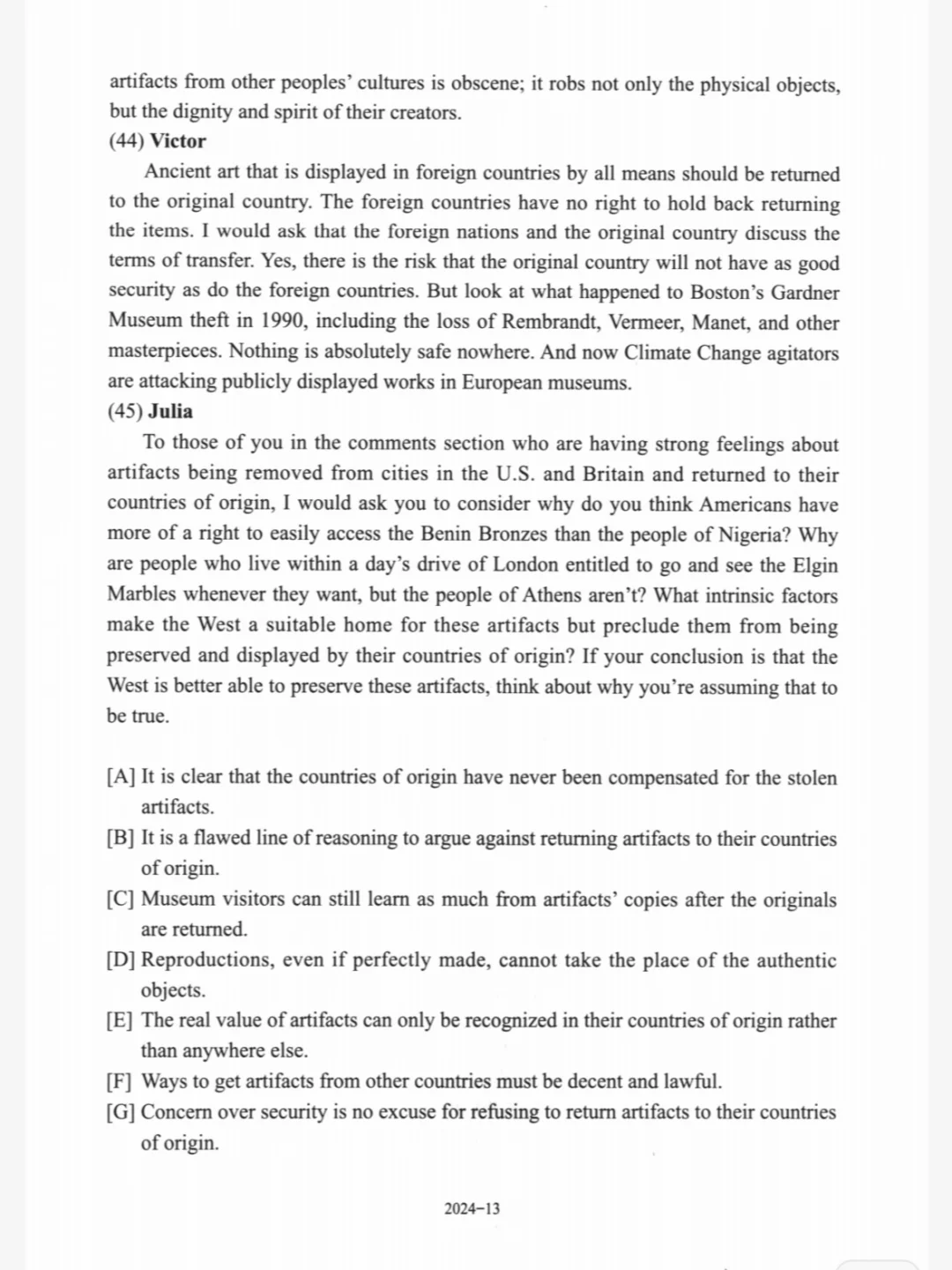 🌸25考研英语一，历年真题答案和解析