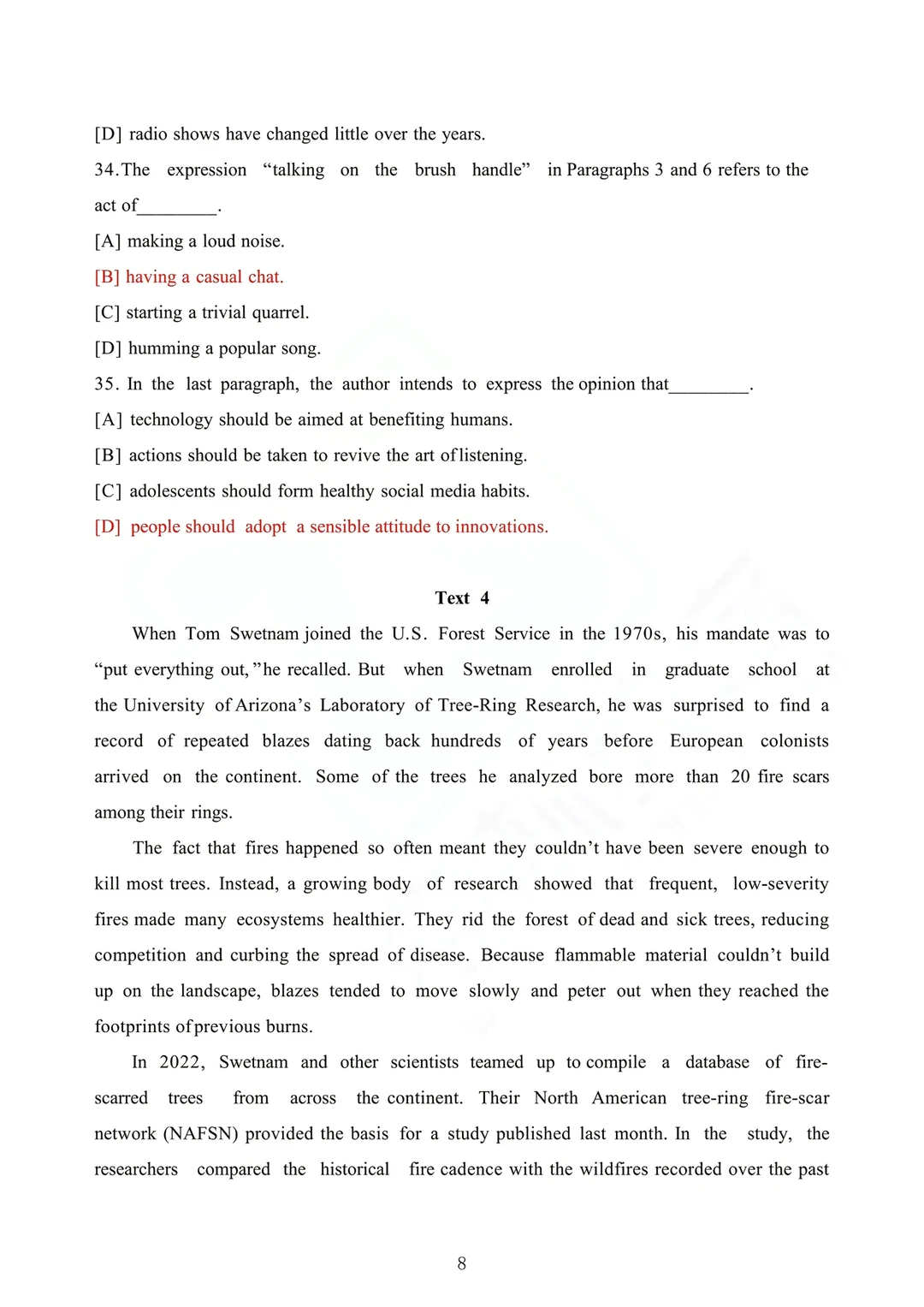 26年考研英语一真题分享