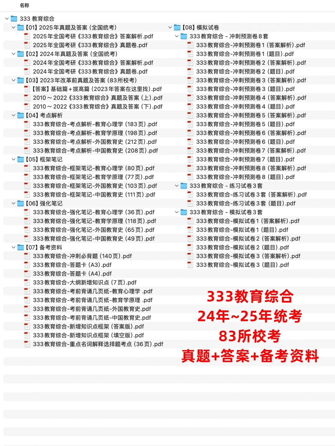 333教育综合24年真题答案分享🌼