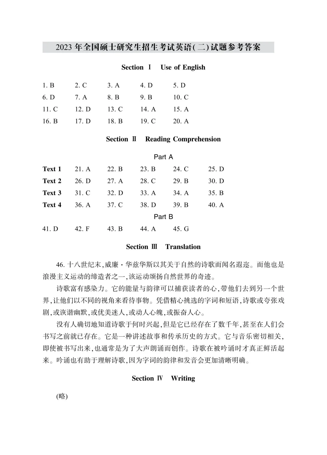 2015-2025考研英二必刷真题❗【附答案】