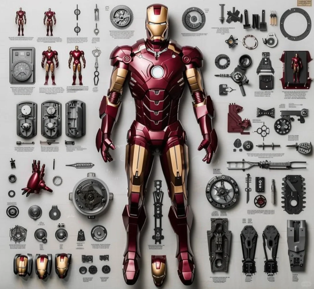 钢铁侠设计图纸及零部件公布