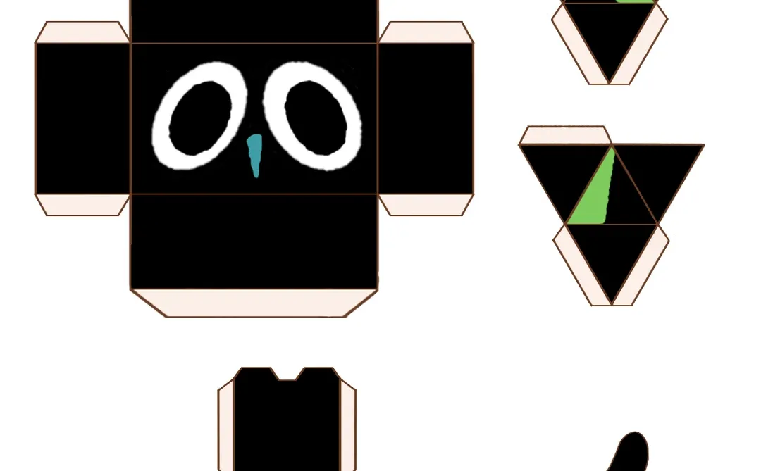 免费分享-罗小黑无料纸模图纸