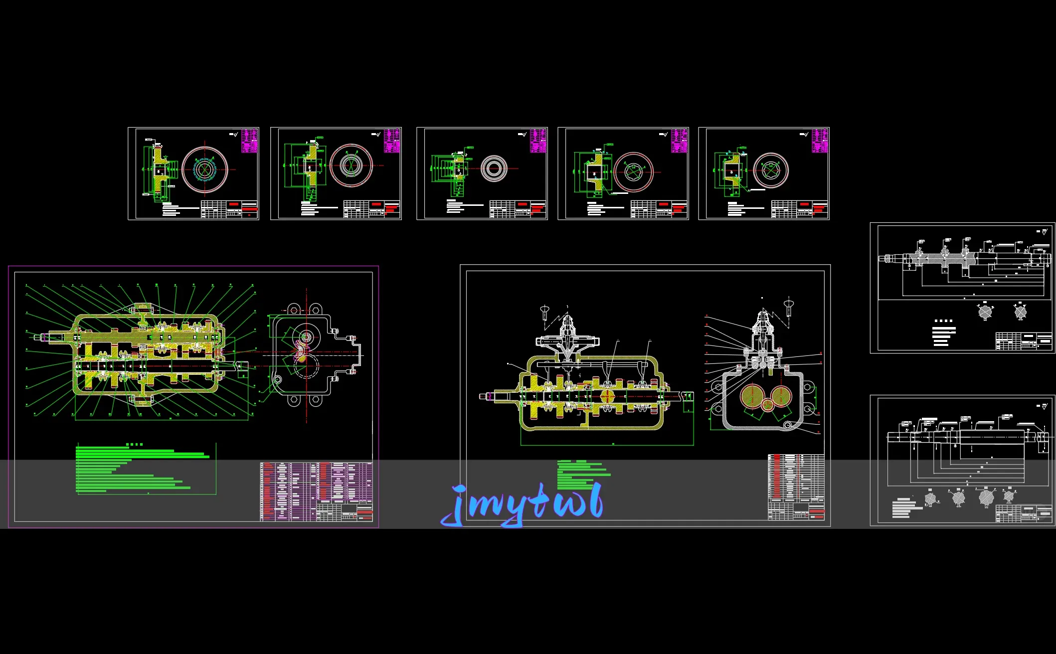 六挡手动齿轮变速器设计【说明书、CAD图纸、 开题报告、任务书 ……】