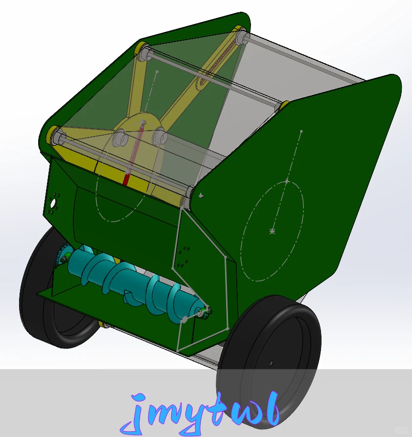 饲草打包机的设计及其三维造型【农业机械】（论文+5张cad图纸+solidworks三维+动画+答辩】