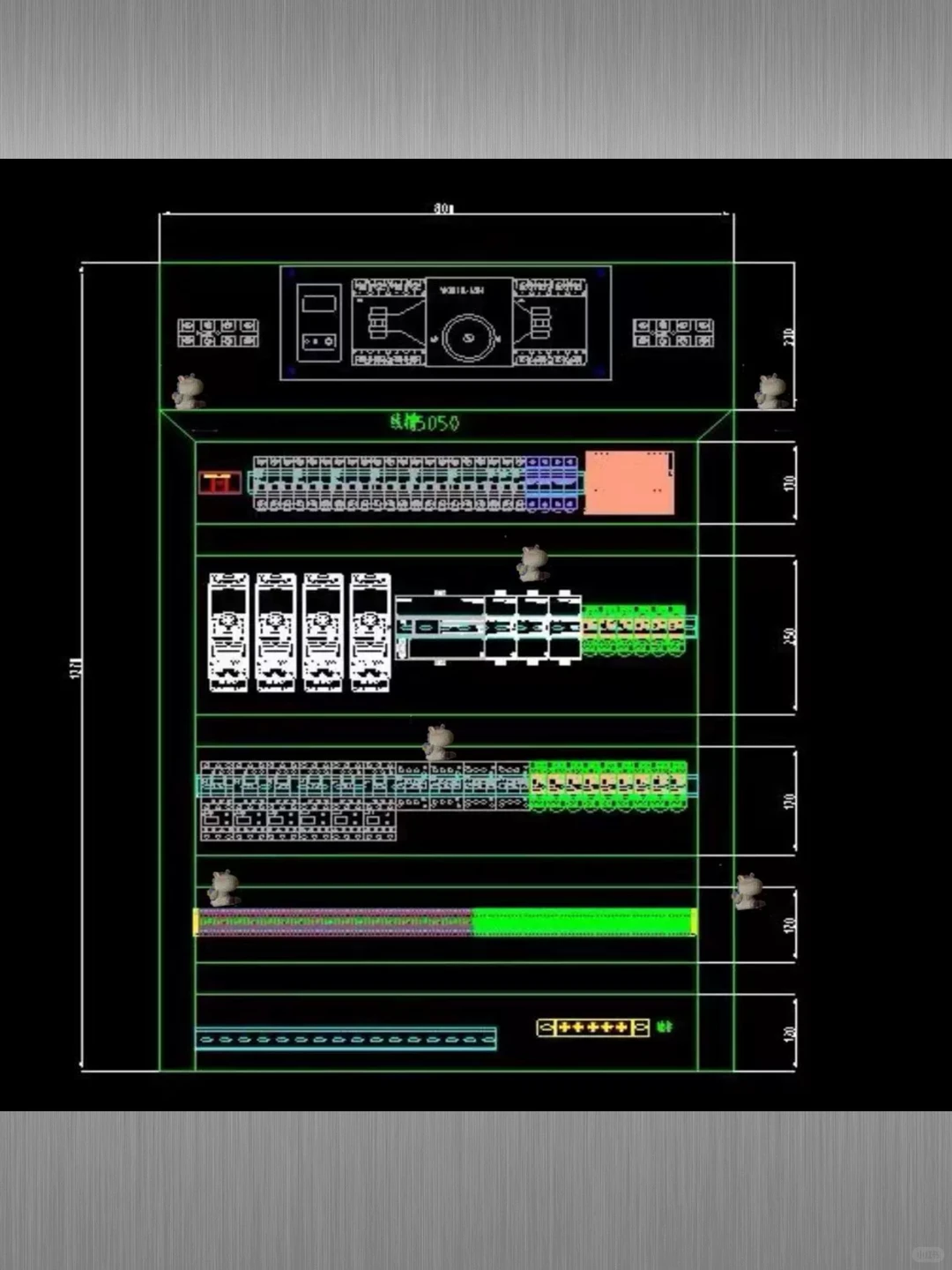 电气CAD图库模板大全电气设备布局图元件