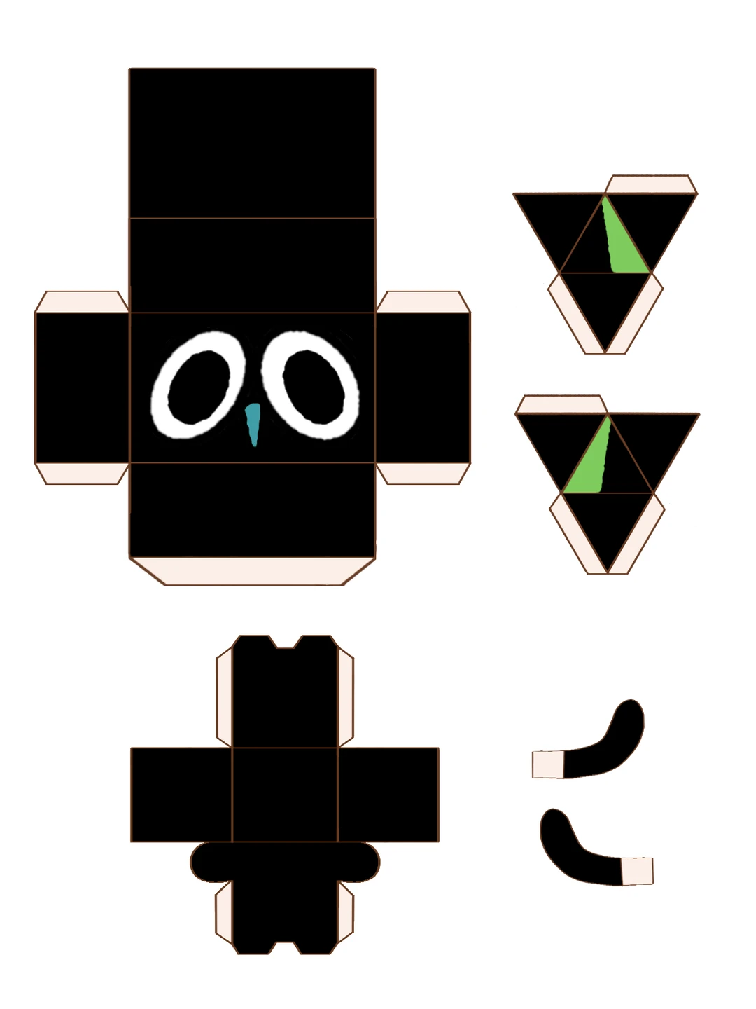 免费分享-罗小黑无料纸模图纸