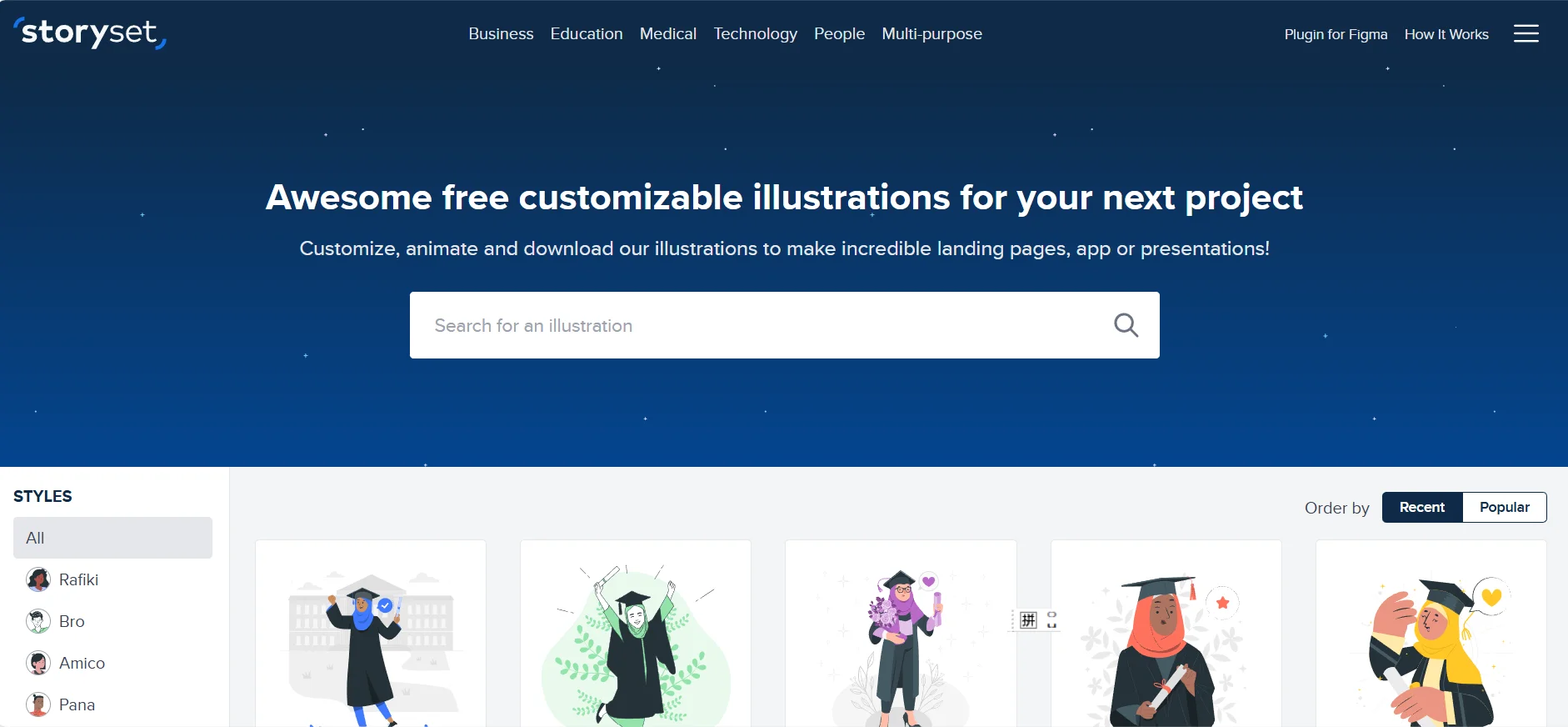 分享8个插画素材网站