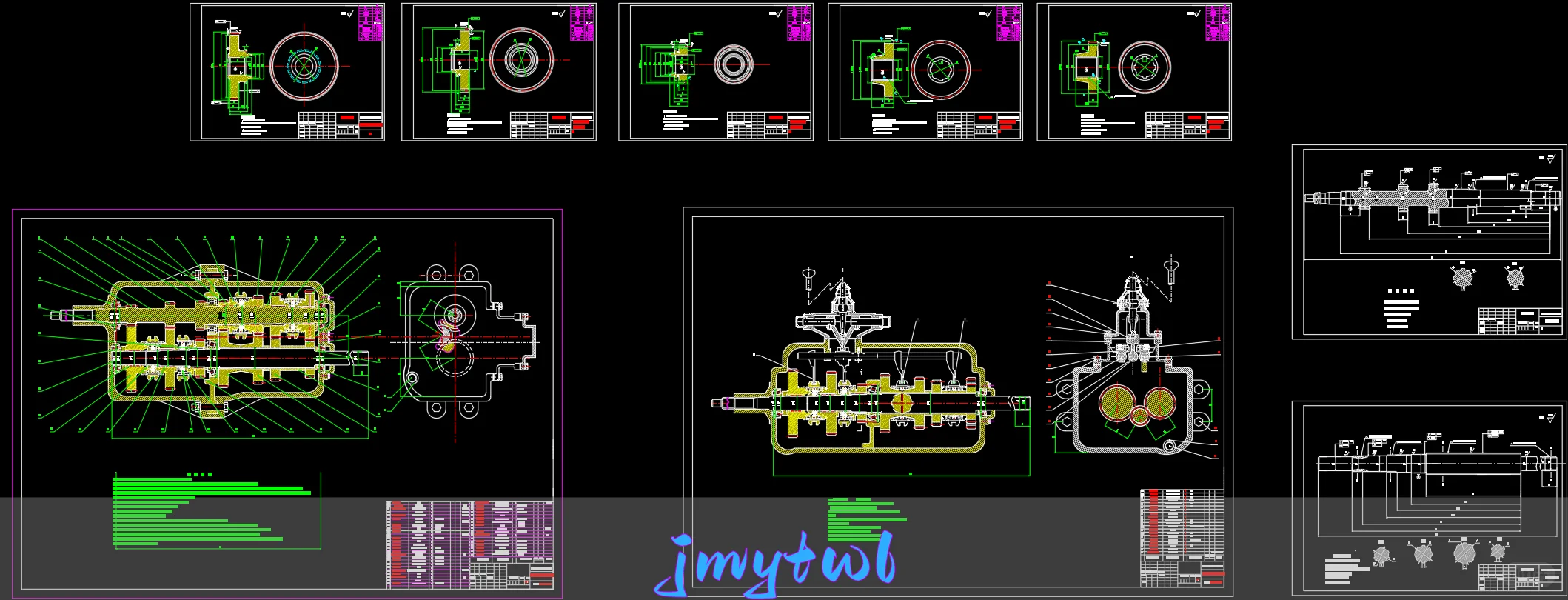 六挡手动齿轮变速器设计【说明书、CAD图纸、 开题报告、任务书 ……】