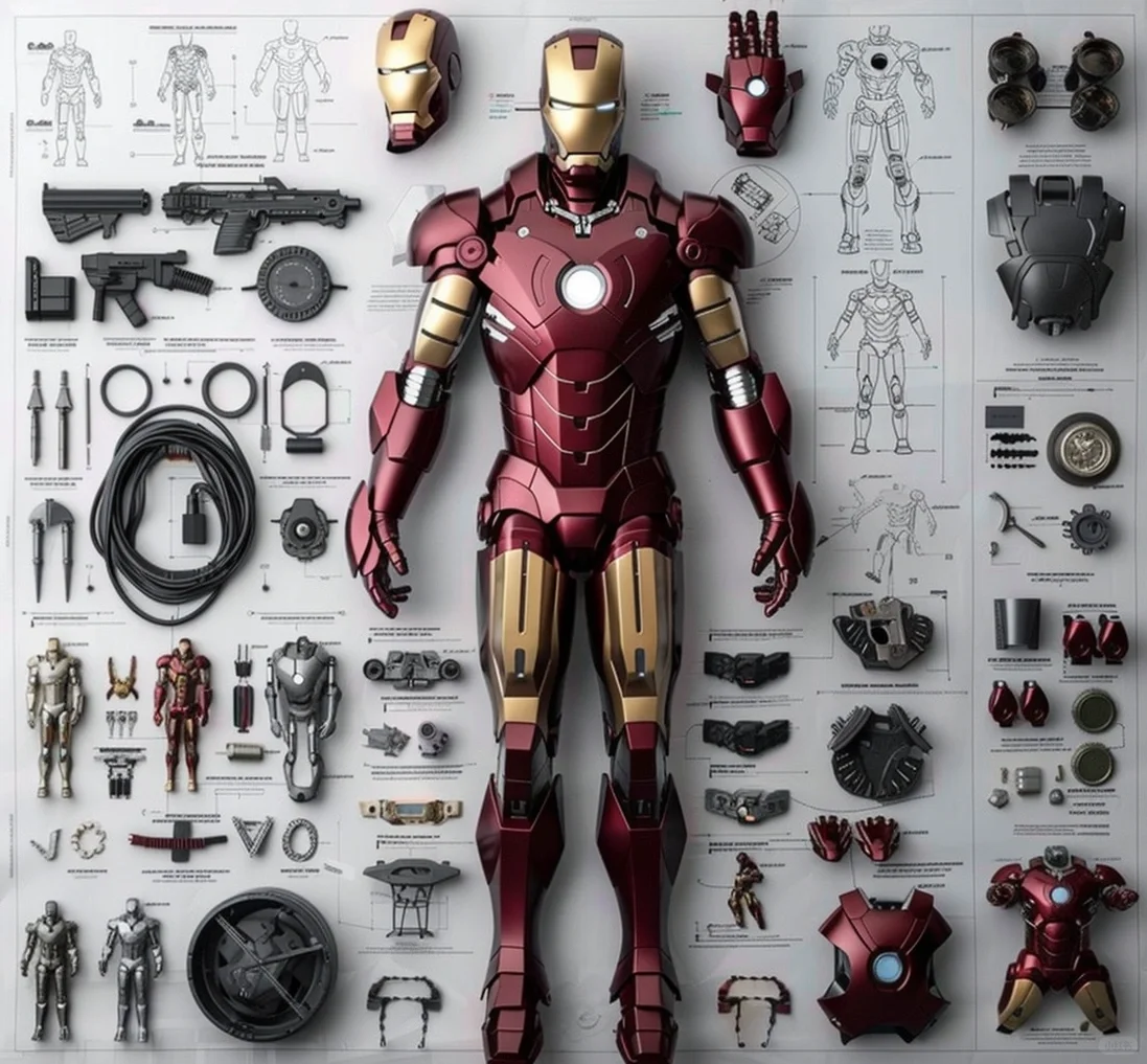钢铁侠设计图纸及零部件公布