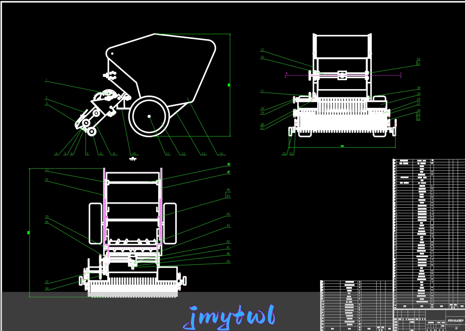 饲草打包机的设计及其三维造型【农业机械】（论文+5张cad图纸+solidworks三维+动画+答辩】