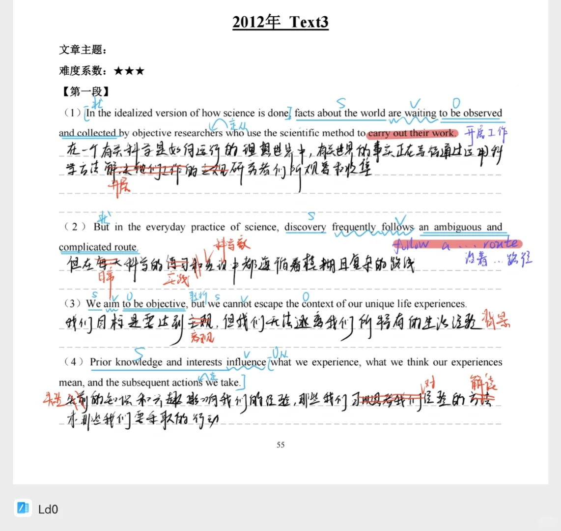 考研英一历年阅读真题无纸化学习笔记记录～