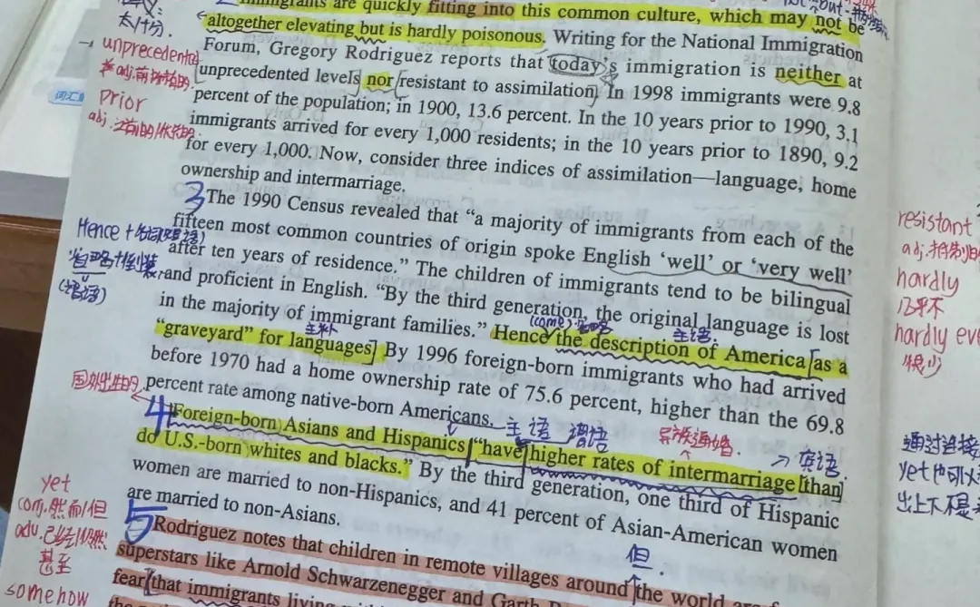 求间距大、方便做笔记的英语真题😭😭