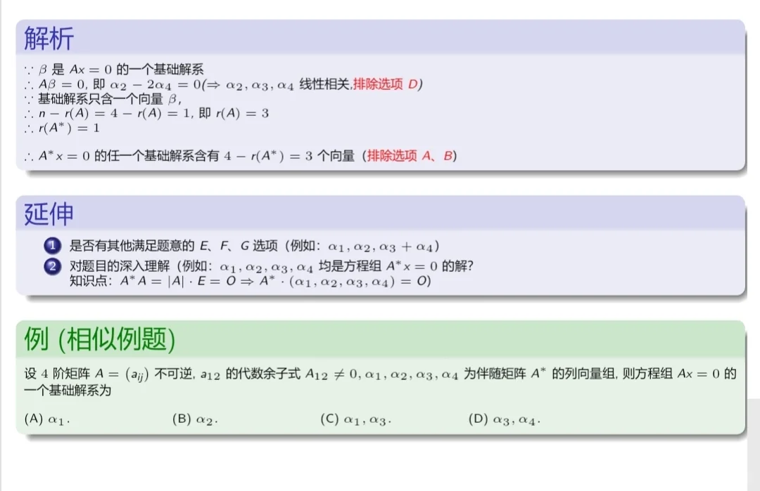 分享一个考研数学笔记模板（真题笔记本）