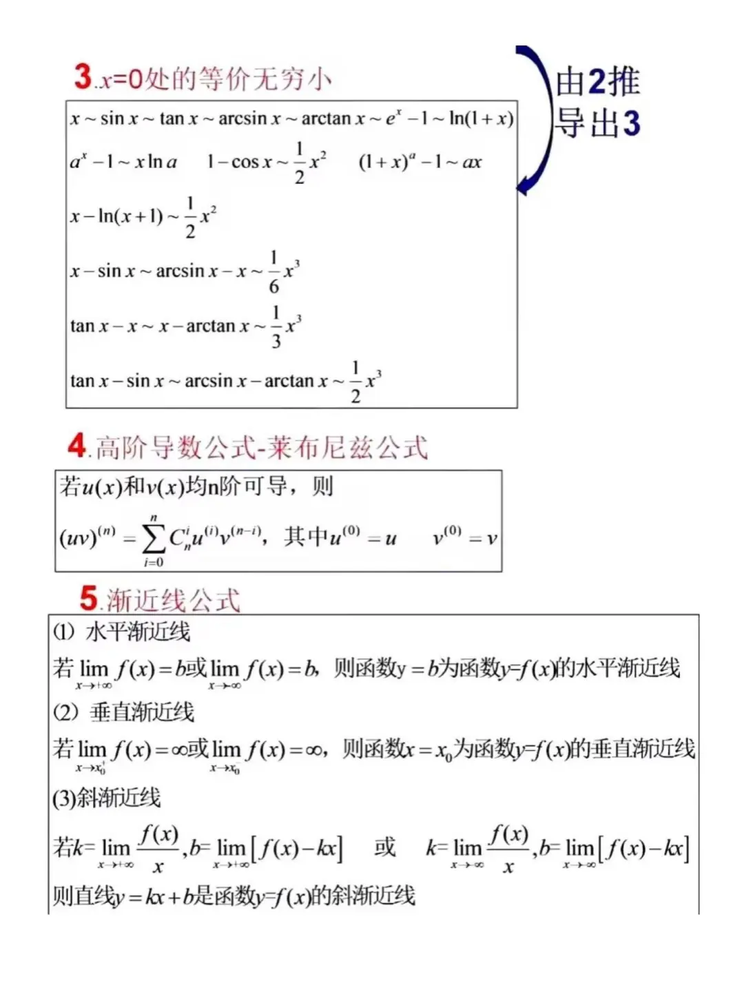高数公式大总结