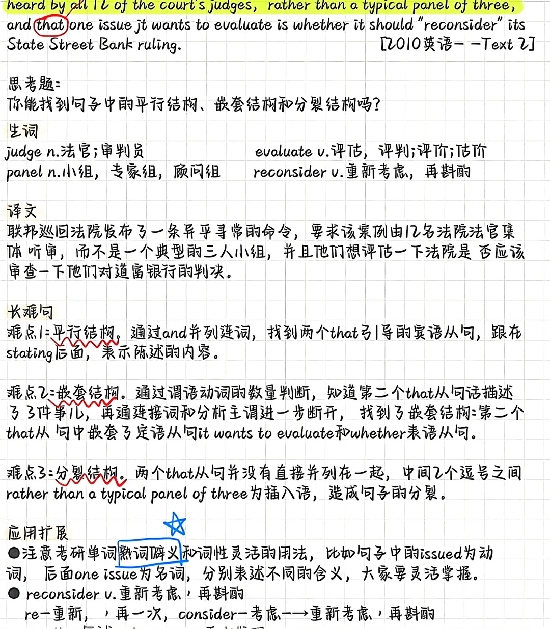 考研英语手写笔记1