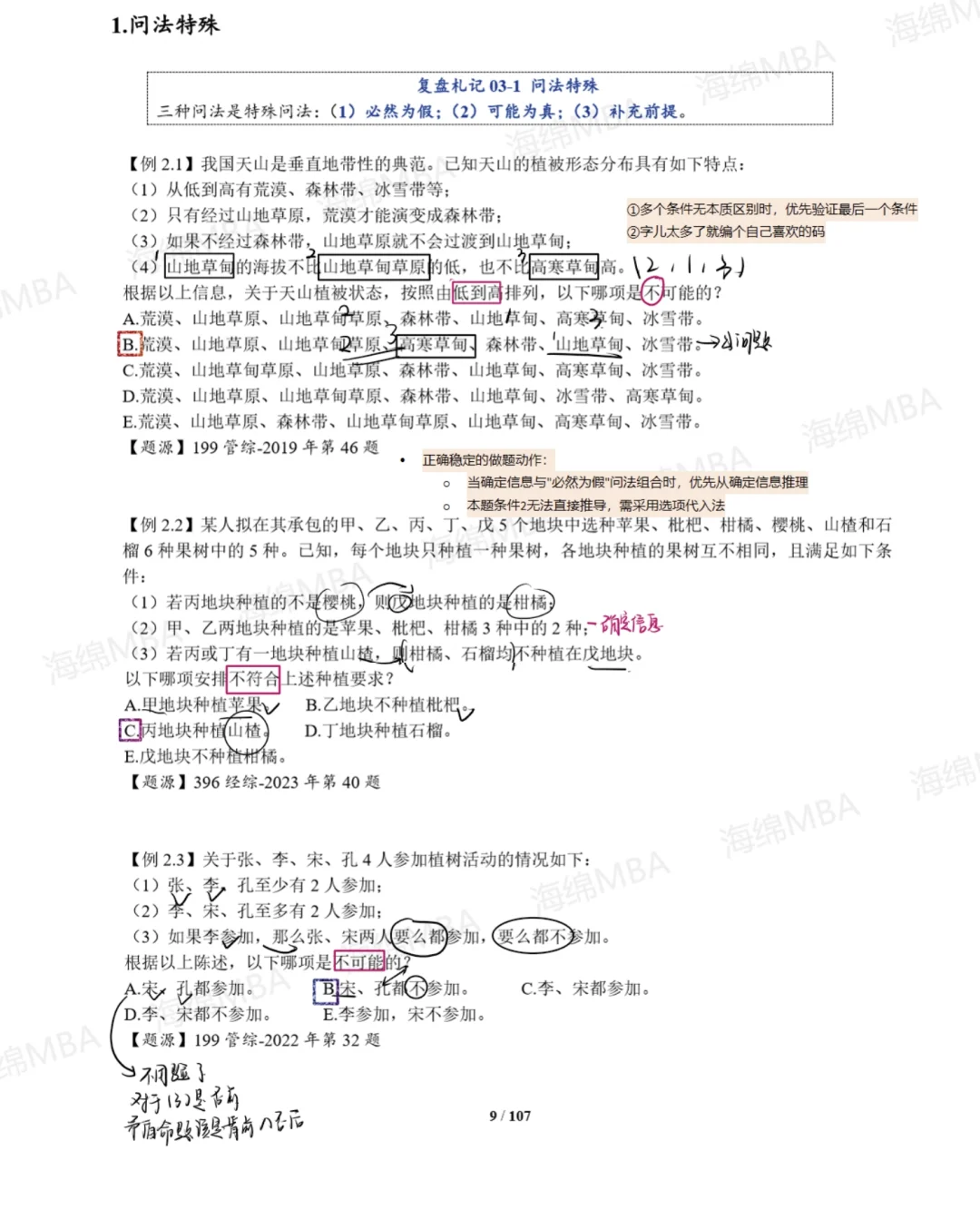 🌋逻辑压箱底笔记Ⅰ（做题动作详细梳理）