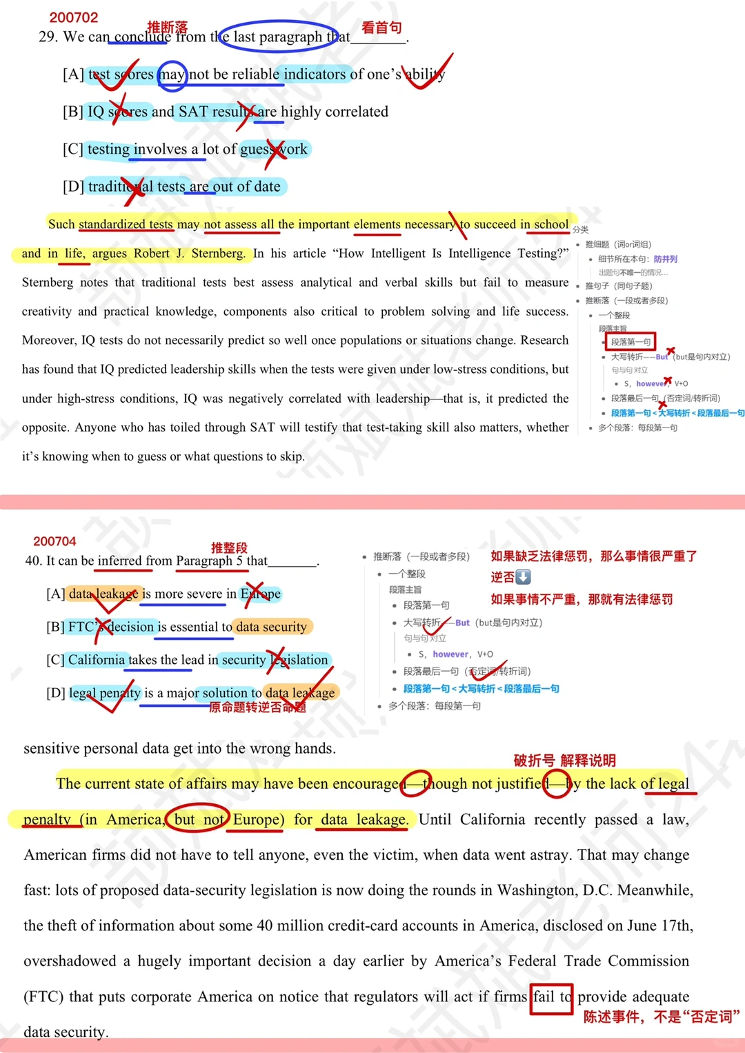 颉斌斌阅读理论课真题笔记