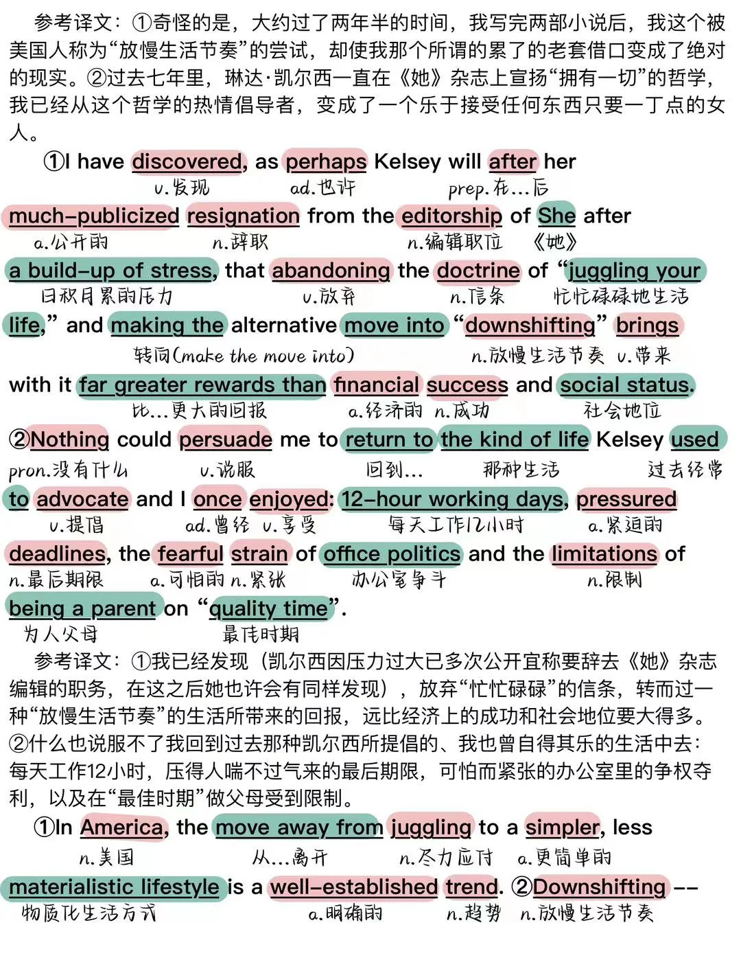 学霸必备考研英语笔记📝2001年05