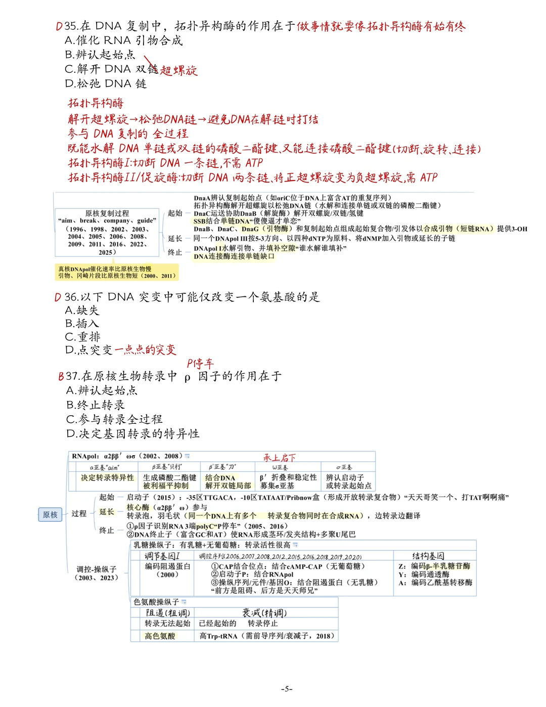 2016西综真题生化笔记