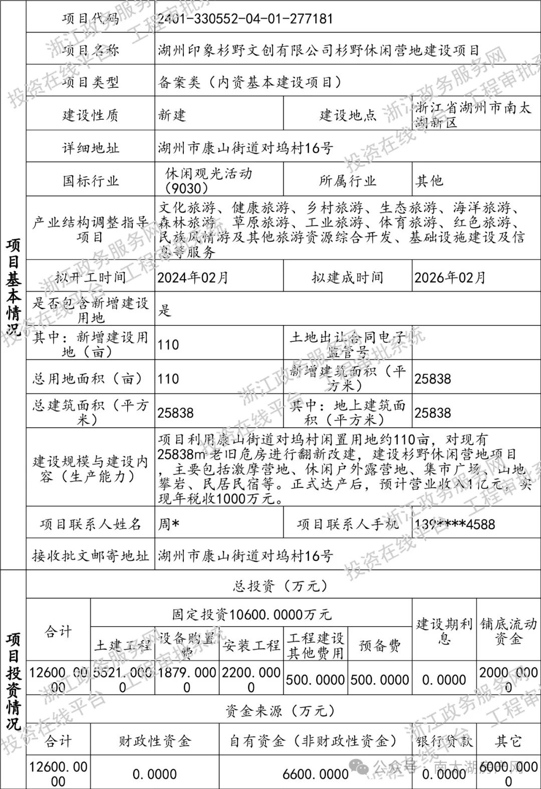 占地约110亩,湖州又一文旅新项目 来了!
