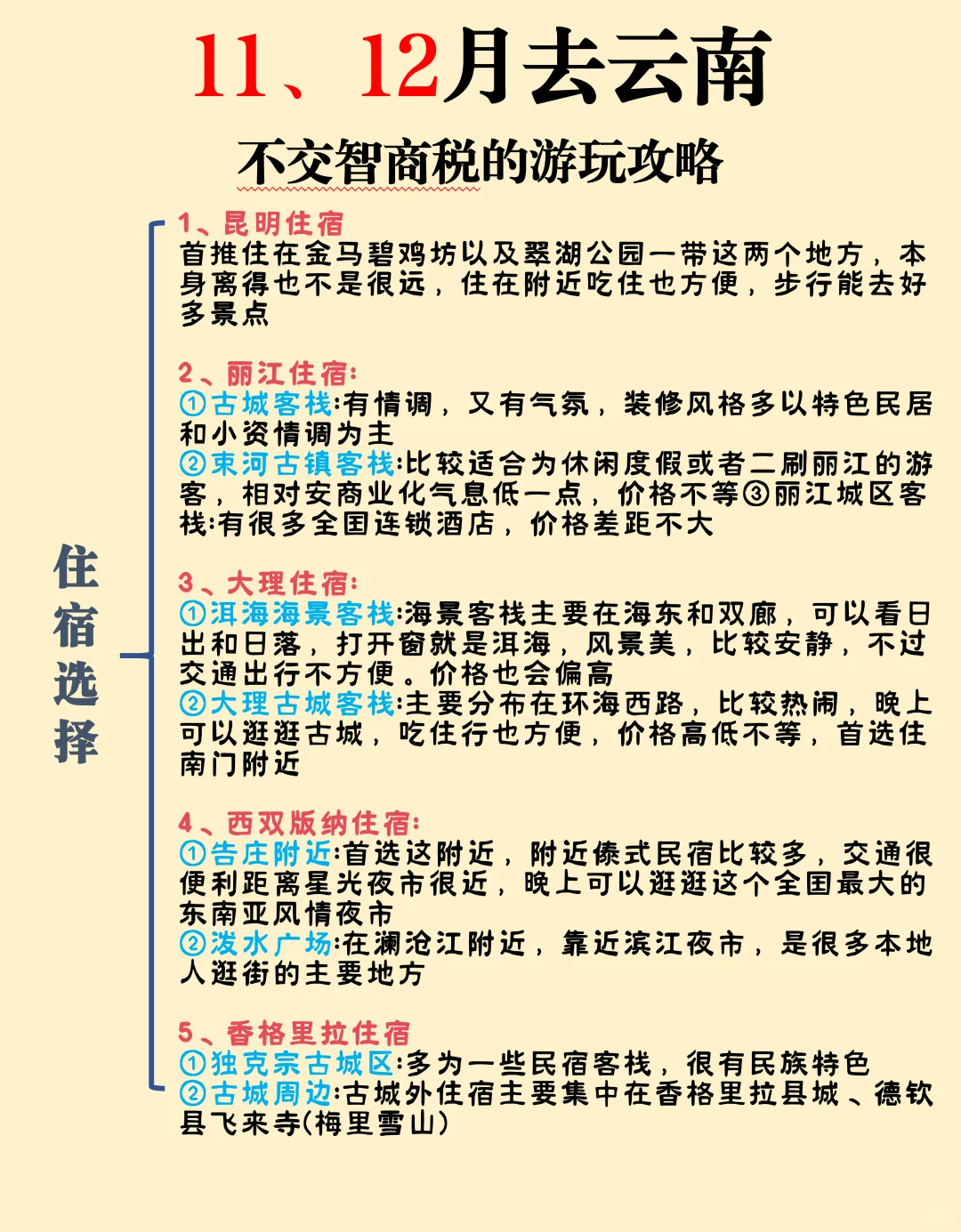 11，12🈷️云南旅游保姆级攻略，熬夜整理