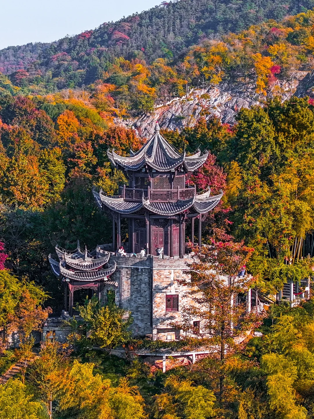 皖南的🍁枫叶已红!这个小镇的秋色美翻了‼️