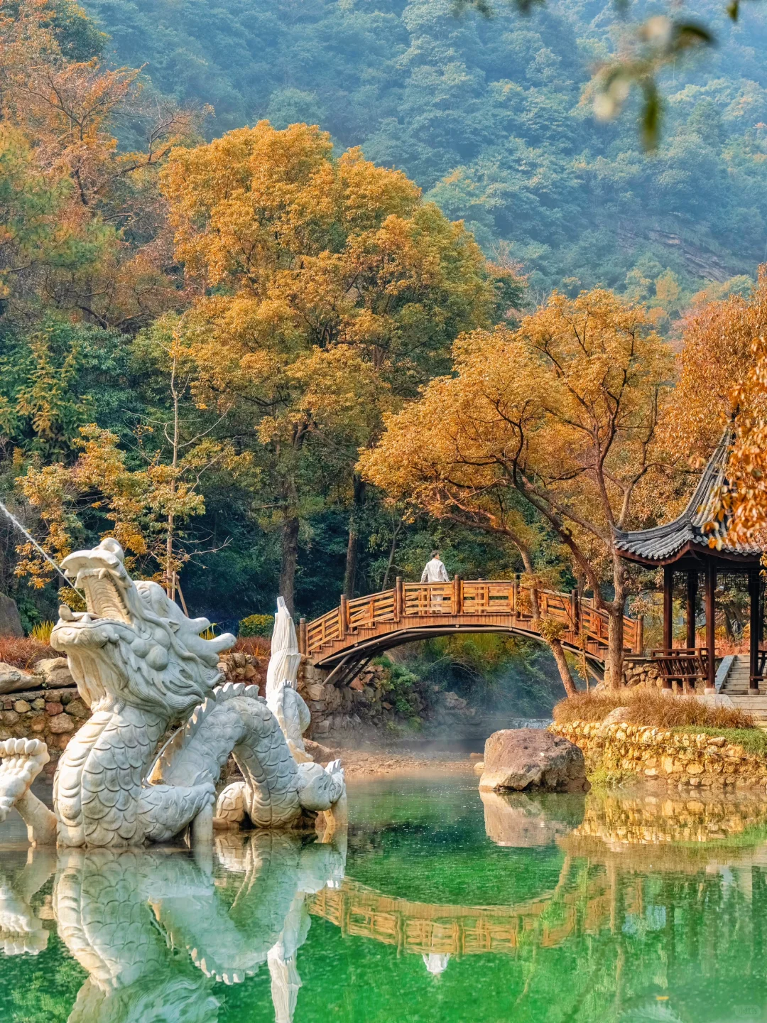 不是九寨沟❗在杭州❗小九寨秋景秘境真绝🍂