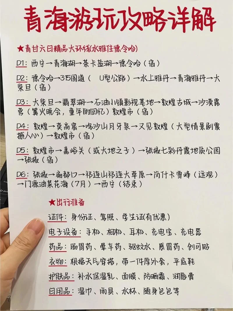 甘青旅游攻略
