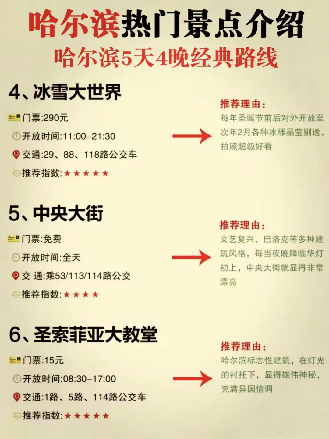 哈尔滨五天四晚旅游攻略‼️姐妹们快码住‼️