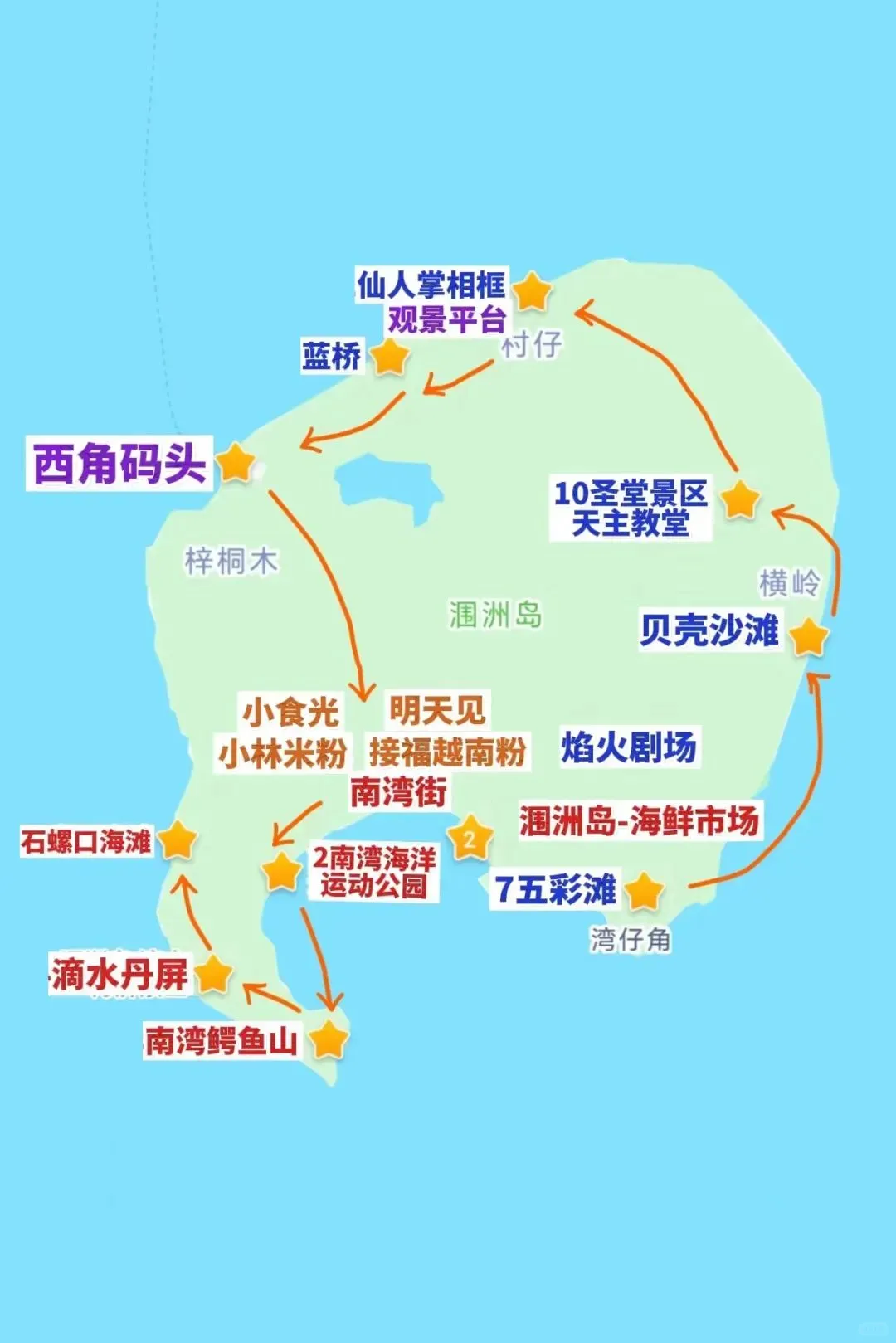 中国最美十大海岛之一—涠洲岛🗺值得一
