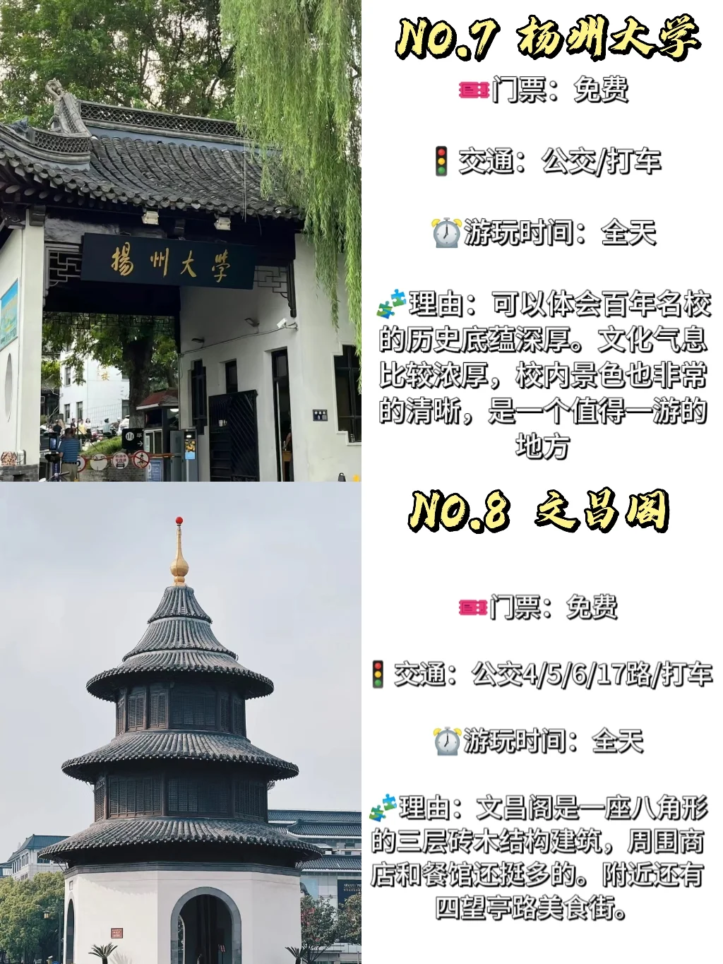 扬州十大景点必打卡❗何不下扬州？