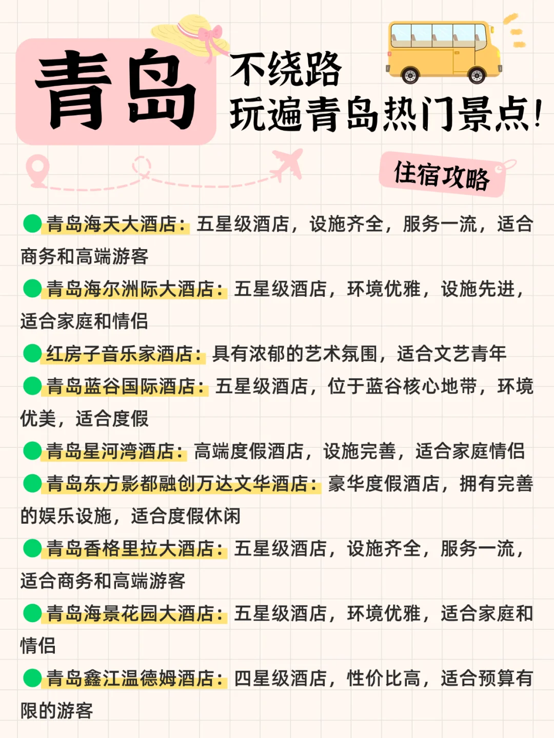 不绕路，玩遍青岛热门景点！！