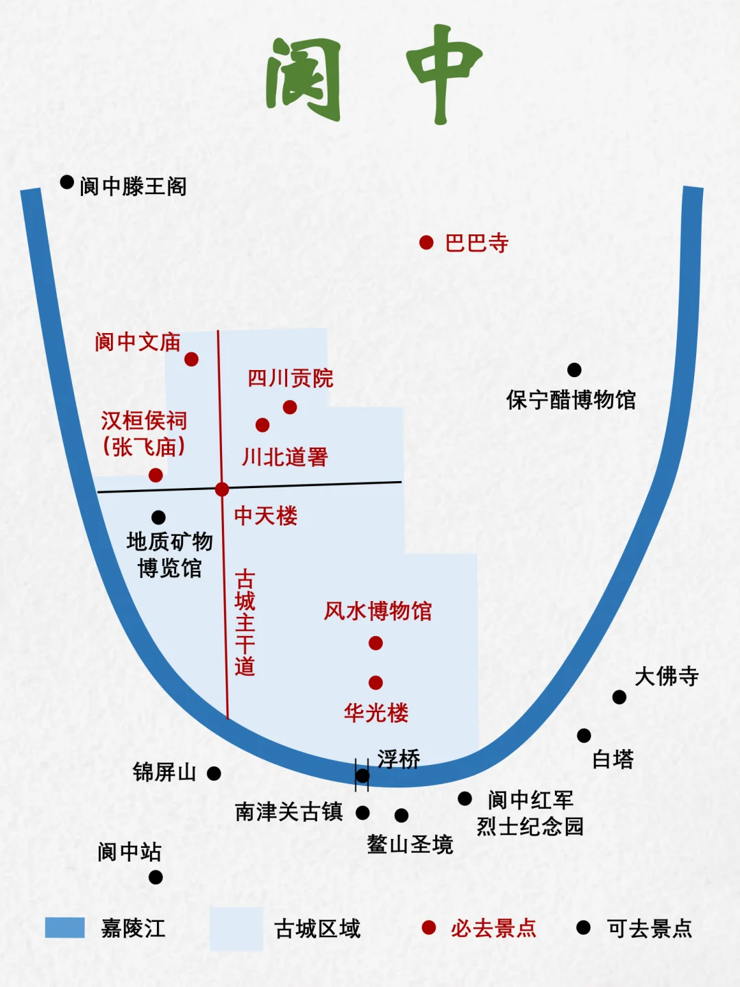 阆中古城旅游万字图解全攻略