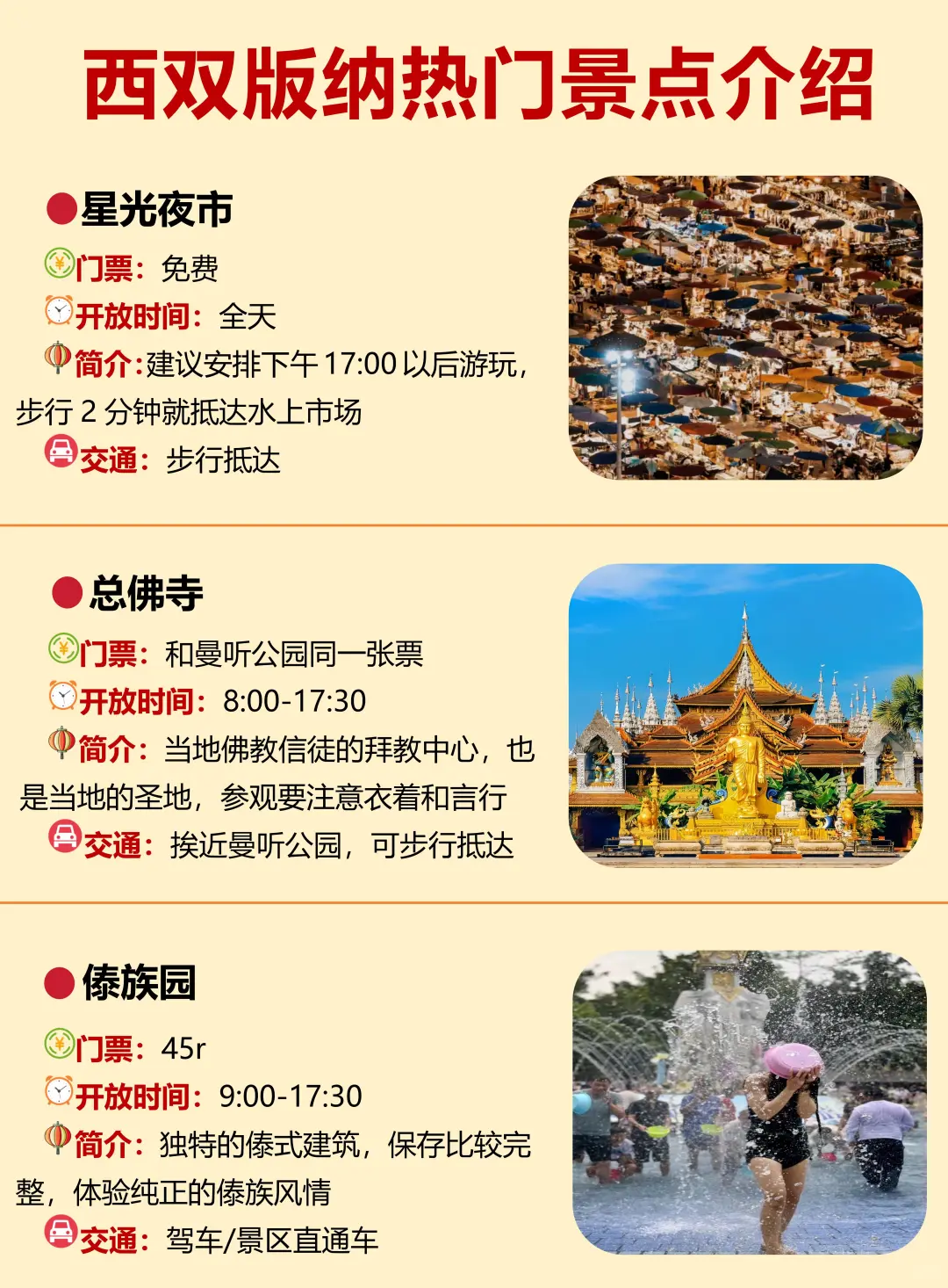 谁懂啊！终于有人把西双版纳旅游讲明白了👏