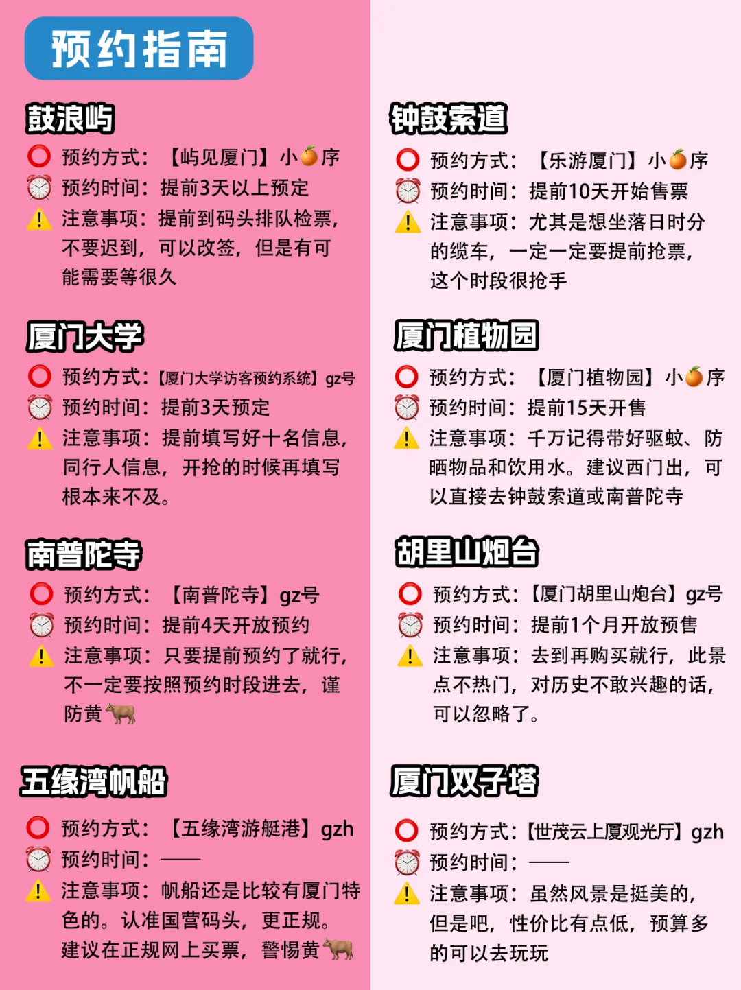 首次来厦门的姐妹！请收下这份超全避雷攻略