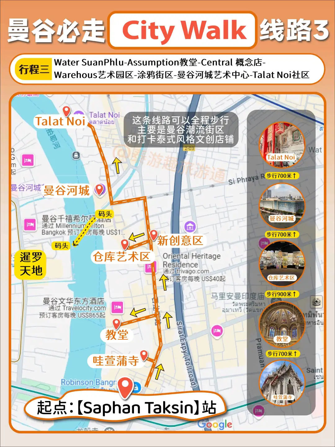 曼谷暴走！不绕路的City walk线路