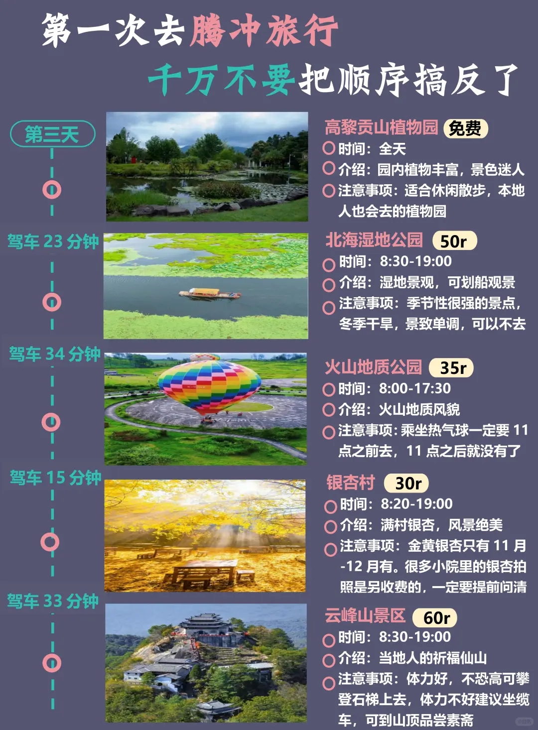 腾冲旅游攻略🏮4天3晚不绕行+避坑！