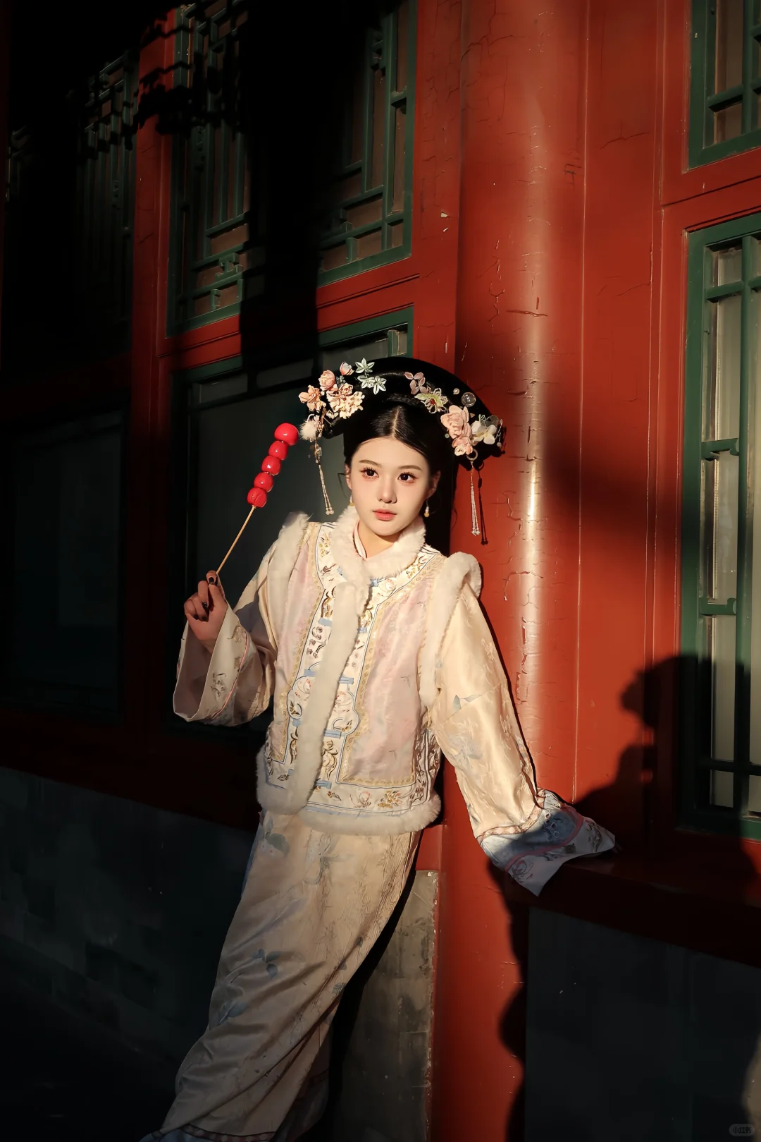 我199在北京做的格格妆型，还被问了一路…