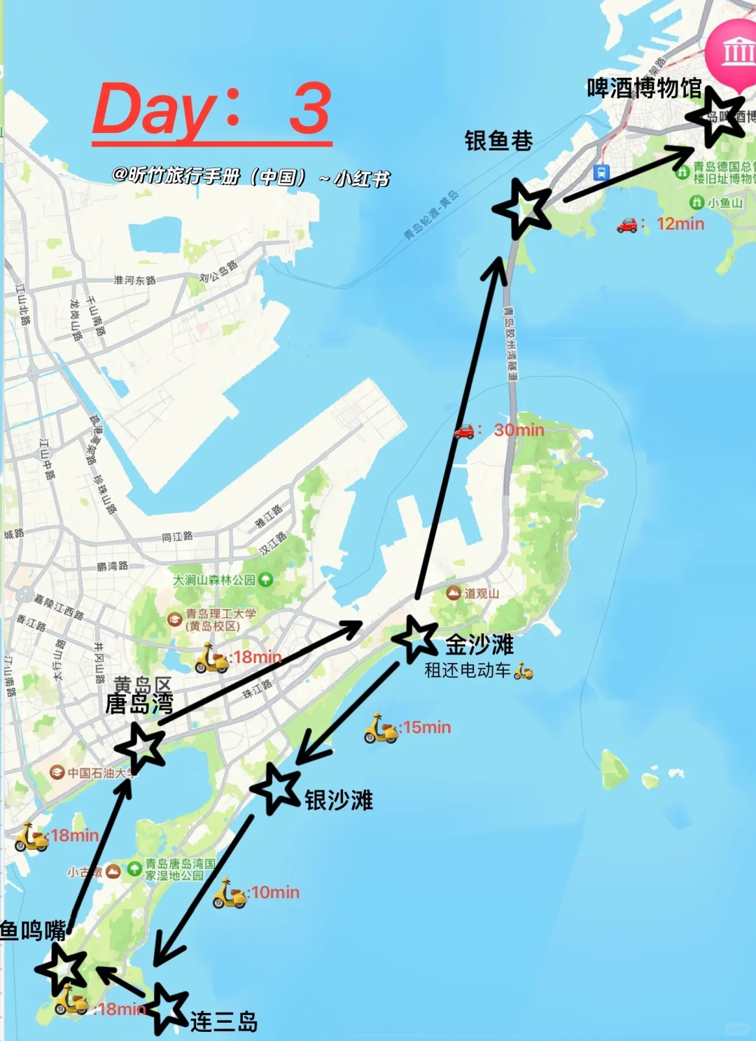 青岛三日游的攻略来了，6️⃣7️⃣8️⃣🈷️出去玩！