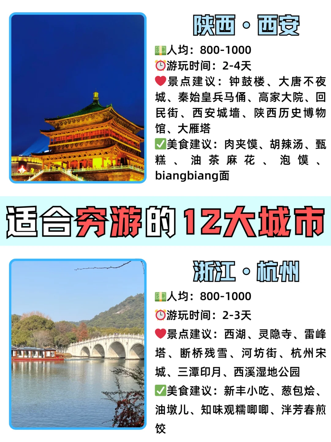 12-2月旅游❗❗推荐超好玩的12个城市❄