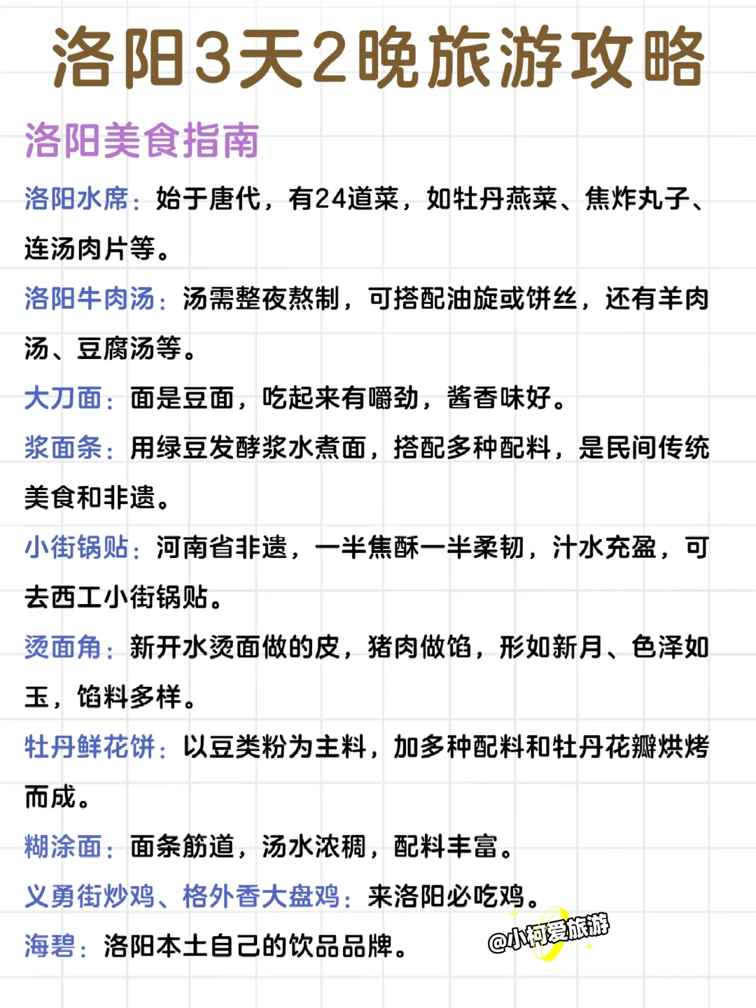 终于有人把洛阳景点说清楚了，附详细攻略❗