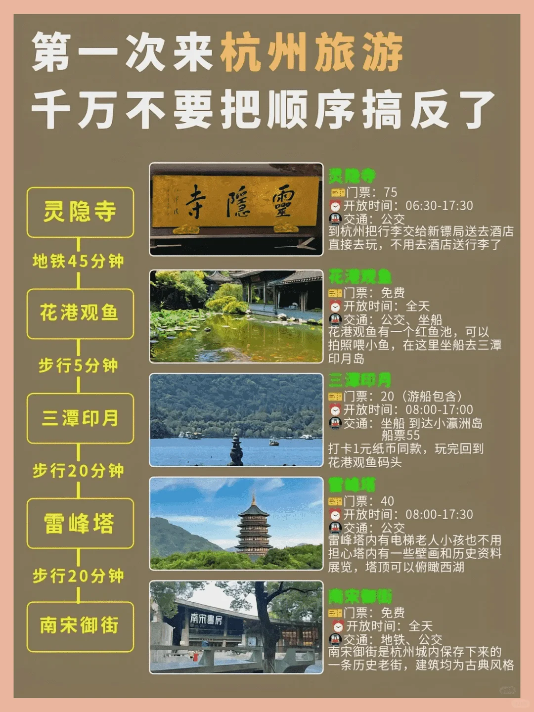 杭州旅游景点，整理了大半夜，它来咯。