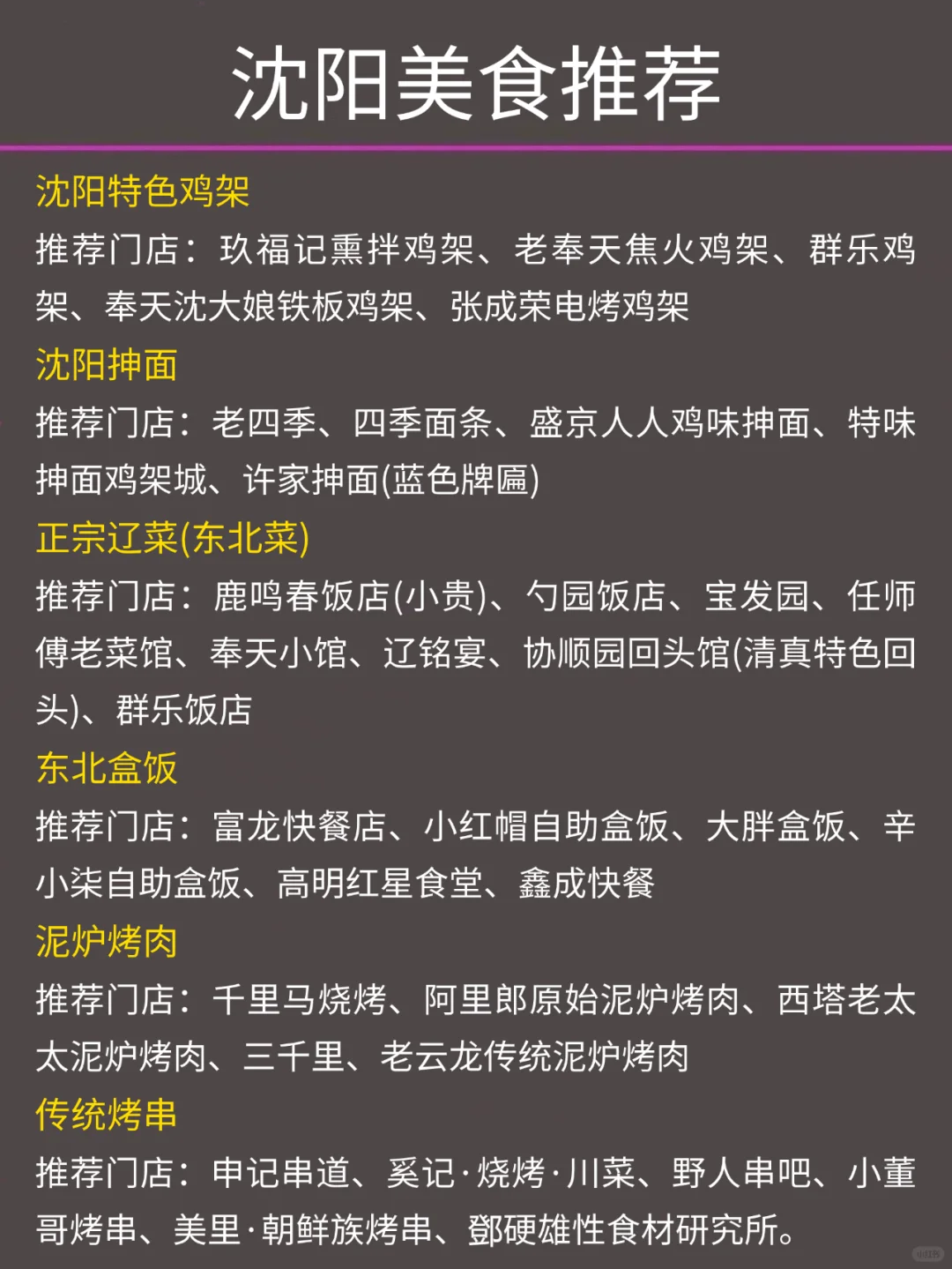 写给12-1月去沈阳的姐妹👭超全攻略